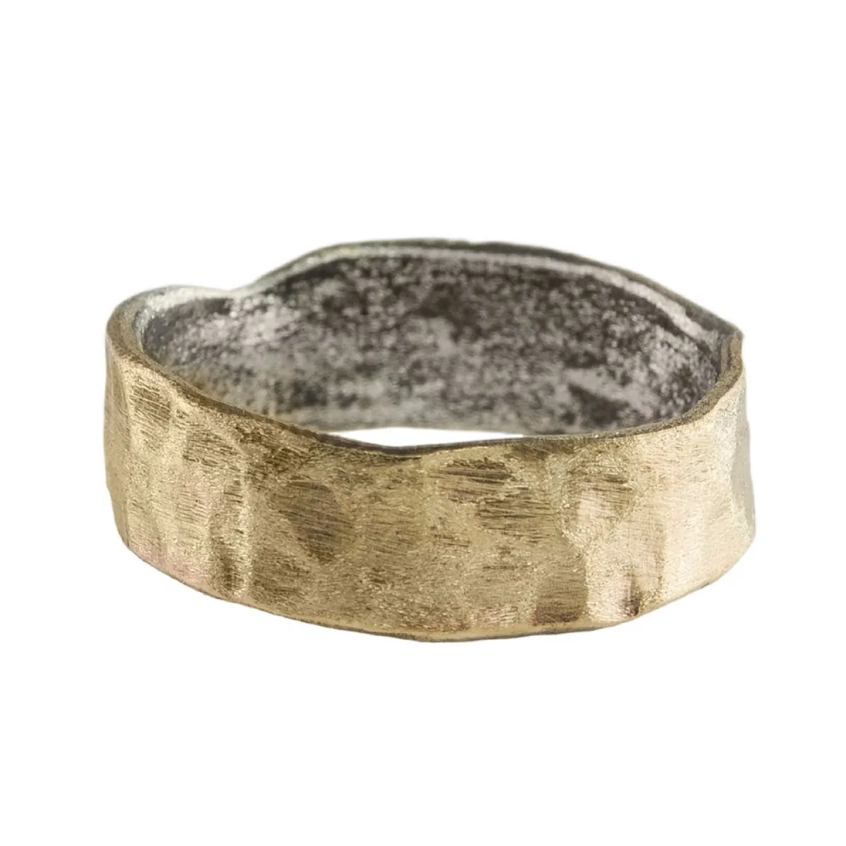 Tomfoolery 10 Carat Gold & Silver 6mm Ring Hot