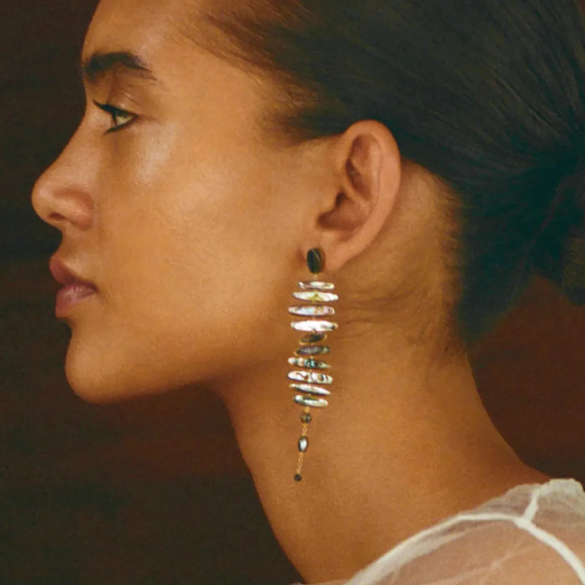 Tomfoolery Abalone Mizumi Earrings Hot