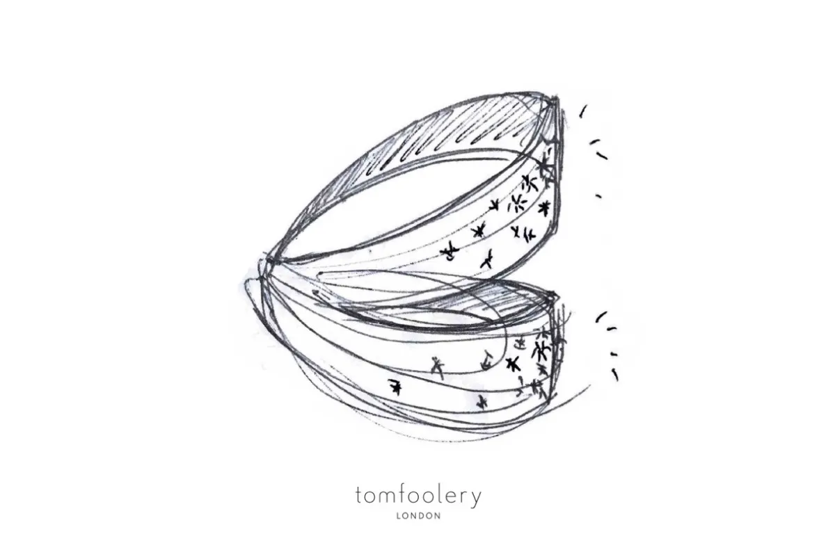 Tomfoolery Absolu ‘Continuous’ Art Ring with Sapphires Hot