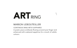 Tomfoolery Absolu ‘Continuous’ Art Ring with Sapphires Hot