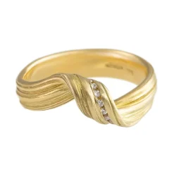 Tomfoolery Absolu Diamond & 18ct Yellow Gold Loop Ring Best