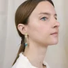 Tomfoolery Acer Earrings in White Sale