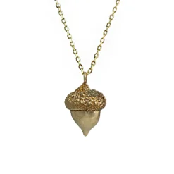 Tomfoolery Acorn Necklace in Bronze Online