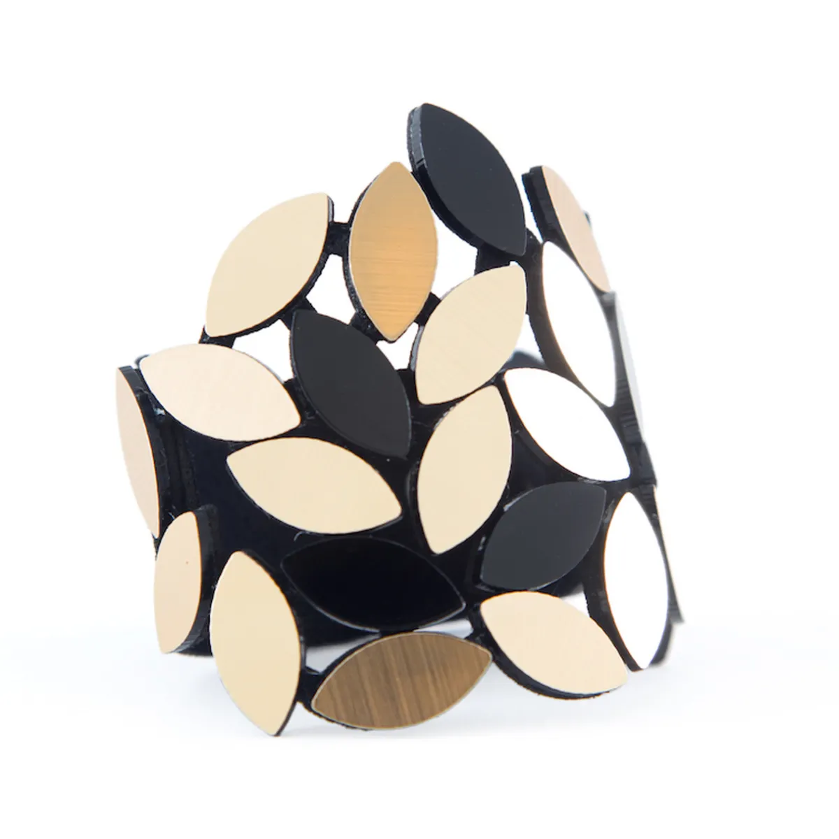 Tomfoolery Acrylic Leaves Statement Bracelet Fashion