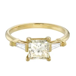 Tomfoolery Adelphi 1.51ct Princess Cut Lemon Diamond Ring Hot