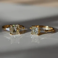 Tomfoolery Adelphi 1.51ct Princess Cut Lemon Diamond Ring Hot