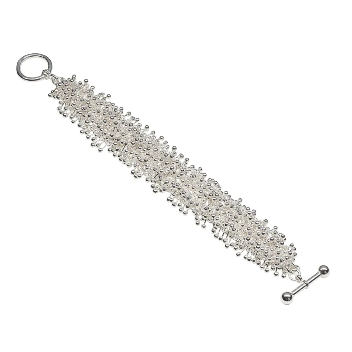 Tomfoolery Adorn Statement Bracelet Silver Hot
