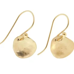 Tomfoolery Agnes Gold Plated Silver Drop Earrings Hot