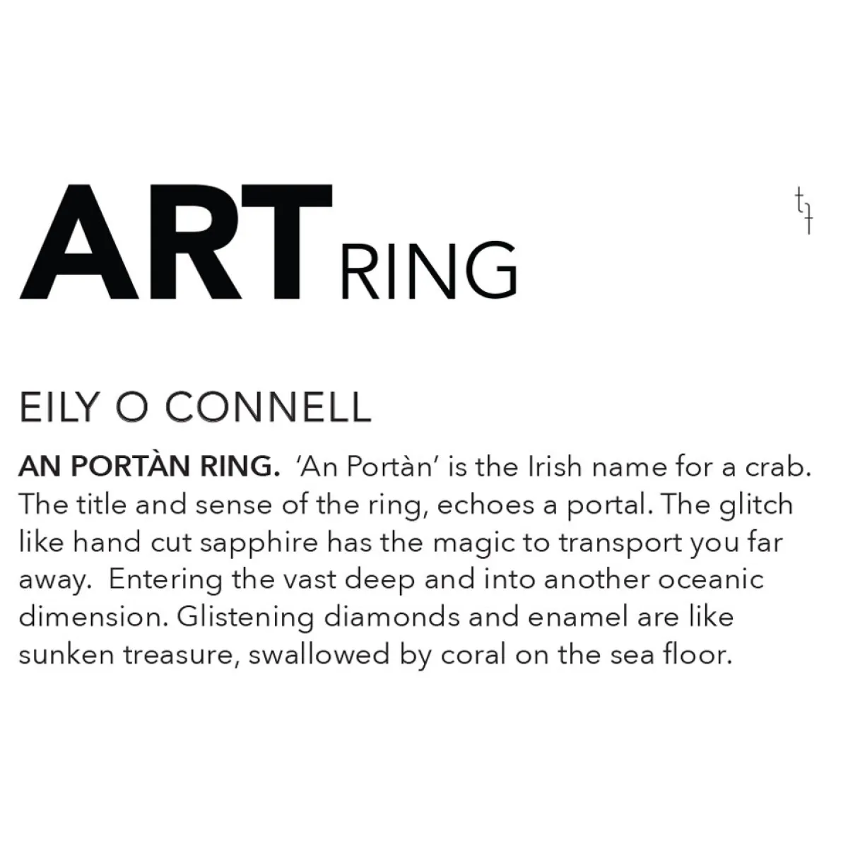 Tomfoolery An Portàn Art Ring Fashion