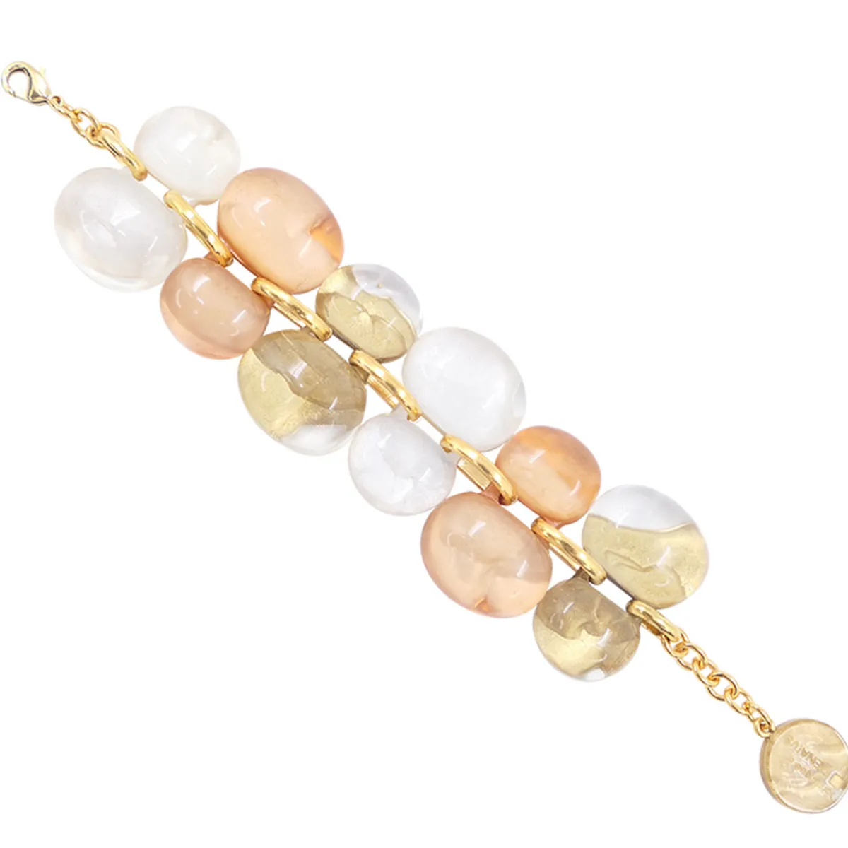 Tomfoolery Andrea Resin Bracelet in Neutral Clearance