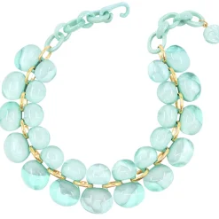 Tomfoolery Andrea Resin Necklace in Menthol Sale
