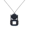 Tomfoolery Anni Albers All Black Necklace Clearance