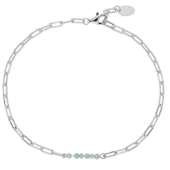 Tomfoolery Apatite Beaded Paperclip Chain Bracelet Outlet