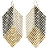 Tomfoolery Apex Long Mesh Drop Earrings Hot
