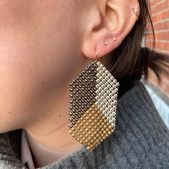 Tomfoolery Apex Long Mesh Drop Earrings Hot