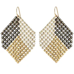 Tomfoolery Apex Mesh Drop Earrings Online