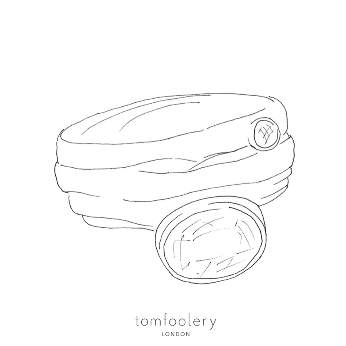 Tomfoolery Aqua & Diamond Wrap Art Ring Best