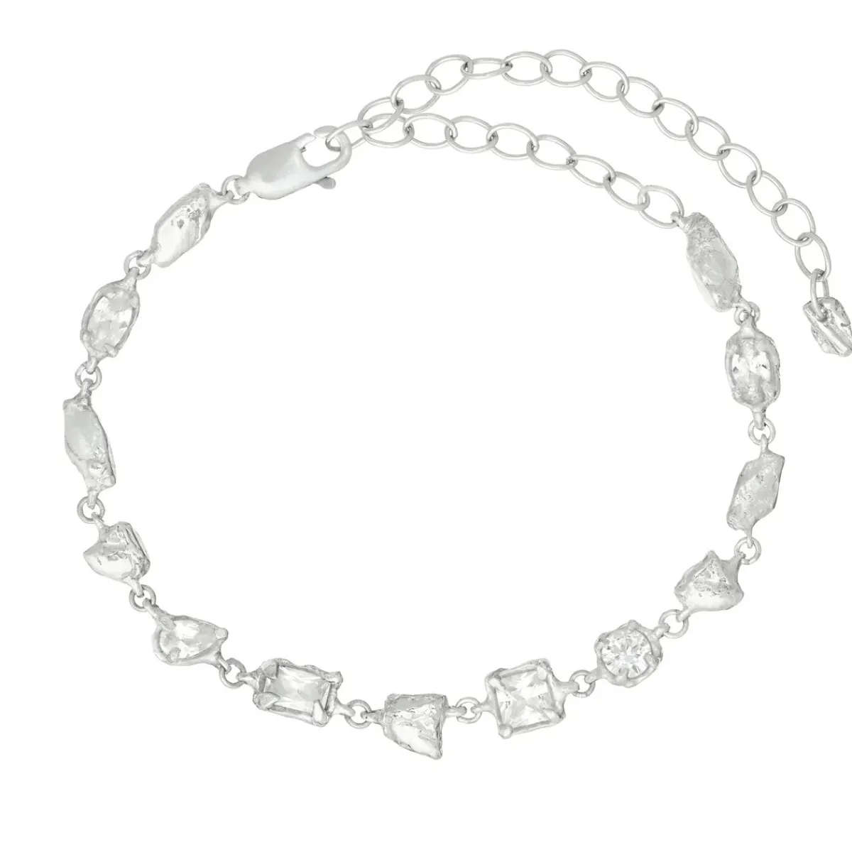Tomfoolery Ara Silver & White Sapphire Bracelet Clearance