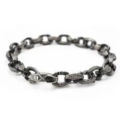 Tomfoolery Arkaika Silver Link Chain Bracelet Outlet