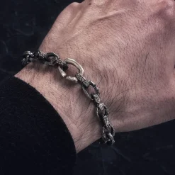 Tomfoolery Arkaika Silver Link Chain Bracelet Outlet