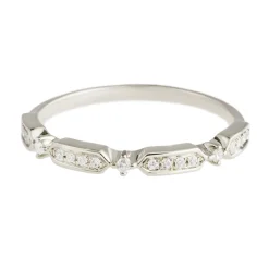 Tomfoolery Art Deco Diamond Half Eternity Ring Discount