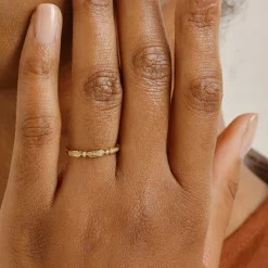 Tomfoolery Art Deco Diamond Half Eternity Ring Discount