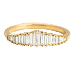 Tomfoolery Art Deco Diamond Tiara Ring New