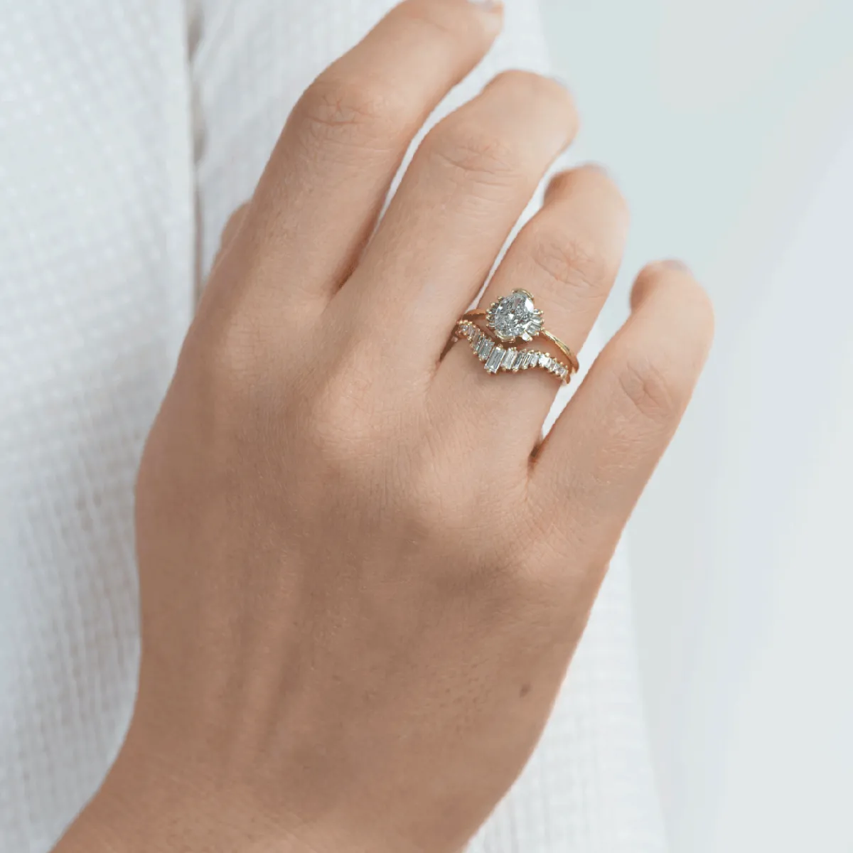 Tomfoolery Art Deco Tapered Baguette Diamond Ring Fashion