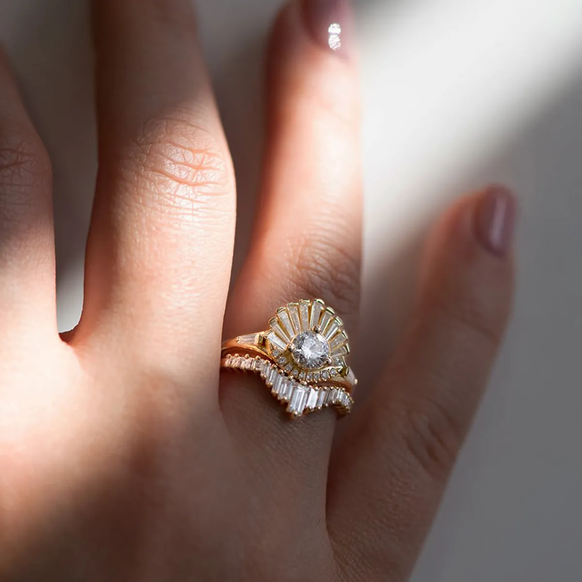 Tomfoolery Art Deco Tapered Baguette Diamond Ring Fashion