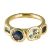 Tomfoolery Asimmetrica 4 Stone Ring Blue Clearance