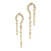 Tomfoolery Asterales Gold Arched Long Earrings Best