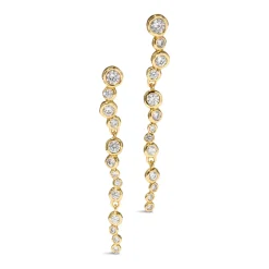 Tomfoolery Asterales Gold Cascading Earrings(Out of Stock) New