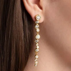Tomfoolery Asterales Gold Cascading Earrings(Out of Stock) New
