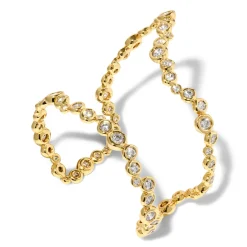 Tomfoolery Asterales Gold Open Wave Cuff Hot