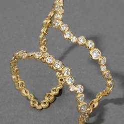 Tomfoolery Asterales Gold Open Wave Cuff Hot