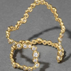 Tomfoolery Asterales Gold Open Wave Cuff Hot
