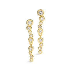 Tomfoolery Asterales Short Gold Cascading Earrings Discount
