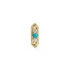Tomfoolery Astra Didi Hexa Turquoise & Diamond Stud New