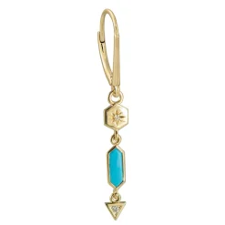 Tomfoolery Astra Hexa Turquoise & Diamond Drop Online