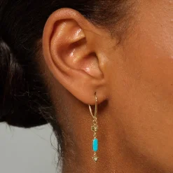 Tomfoolery Astra Hexa Turquoise & Diamond Drop Online
