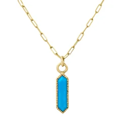 Tomfoolery Astra Hexa Turquoise Pendant Clearance