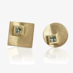 Tomfoolery Asymmetric Lottie Sapphire Earrings Clearance