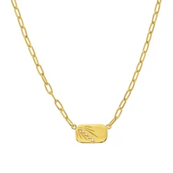 Tomfoolery AURA Gold Ray Paperclip Chain Necklace Best
