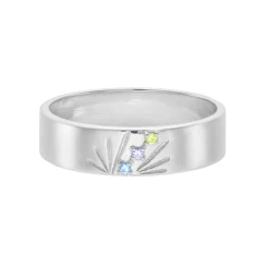 Tomfoolery AURA Silver Ray 5mm Band Outlet