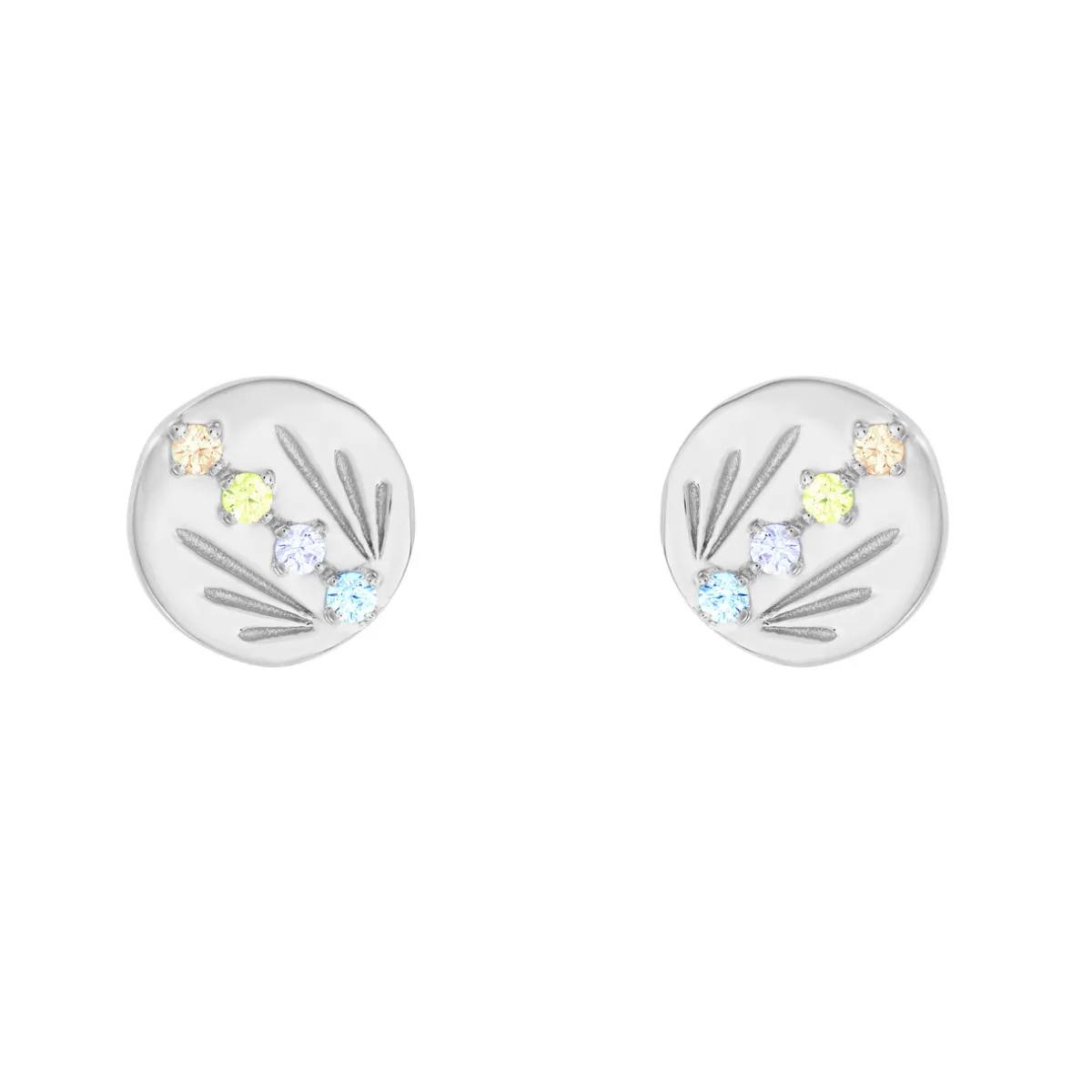 Tomfoolery AURA Silver Ray Studs Fashion