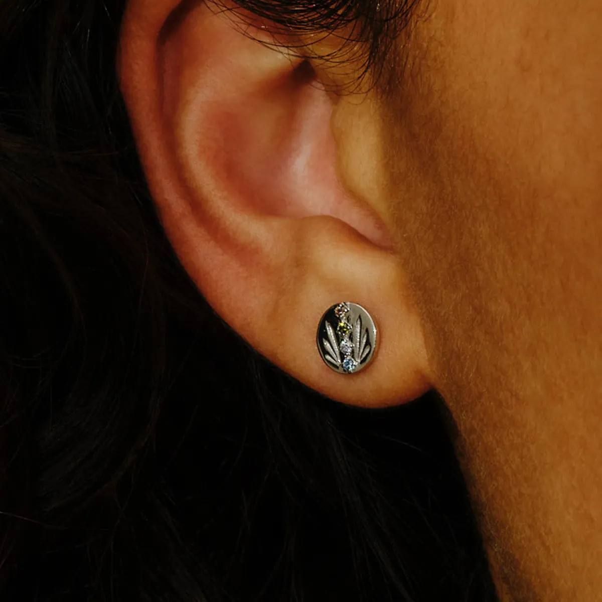 Tomfoolery AURA Silver Ray Studs Fashion