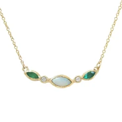 Tomfoolery Aurora Emerald necklace Fashion