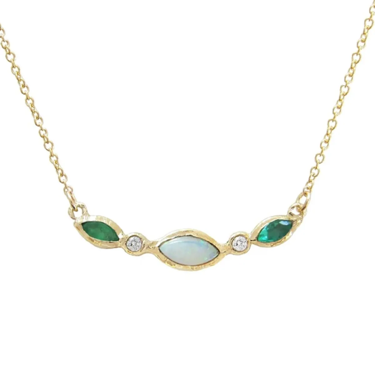 Tomfoolery Aurora Emerald necklace Fashion