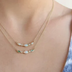 Tomfoolery Aurora Emerald necklace Fashion