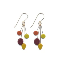 Tomfoolery Autumn Cluster Glass Drop Earrings Online